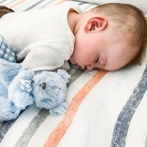 Kelly Baby Blue Teddy Bear Security Blanket/Lovey